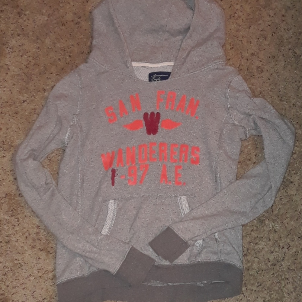 American eagle grey hoodie